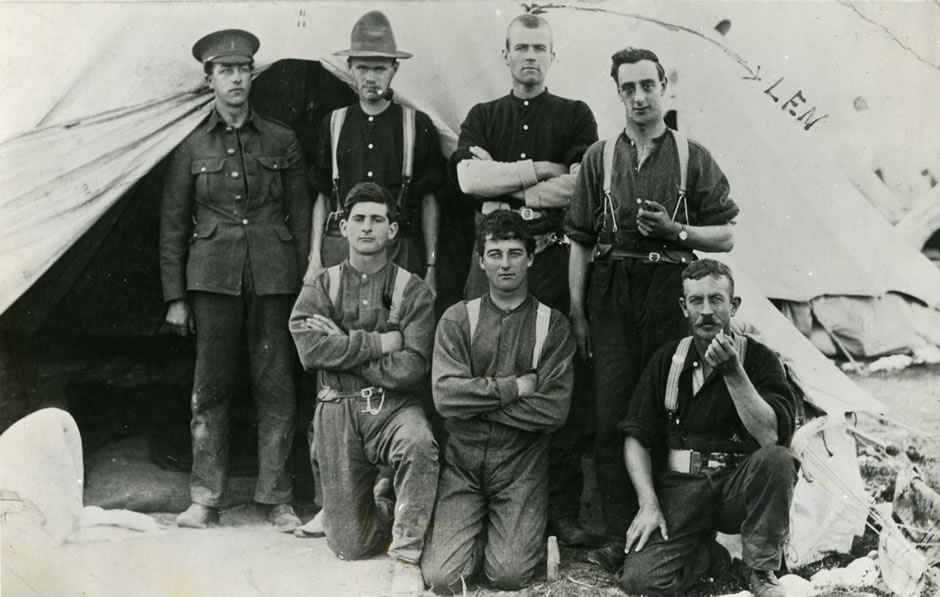 Leonard Hart at Trentham Camp, 1915