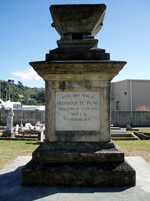 Honiana Te Puni NZ Wars memorial