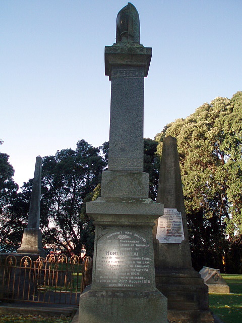 Hōri Ngātai NZ Wars memorial