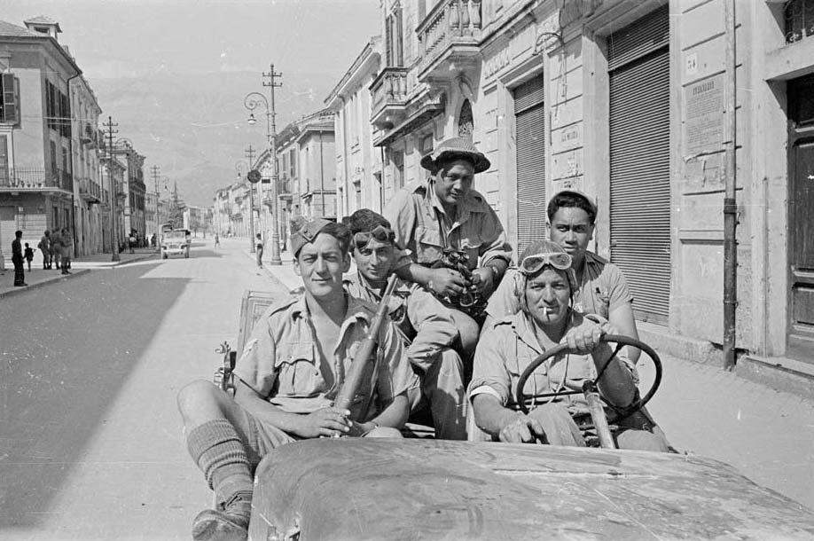 The Maori Battalion in Sora, Italian campaign