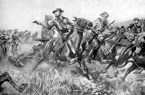 Capture of Boer soldiers by cyclists