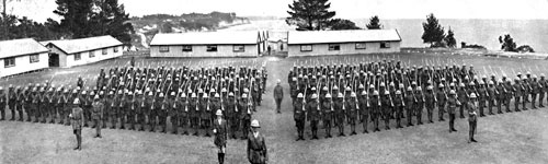 3rd Maori Reinforcements on parade