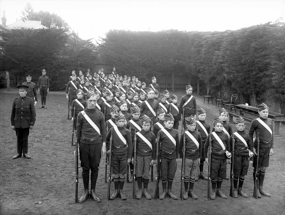 Marist Brothers School cadets, c1910