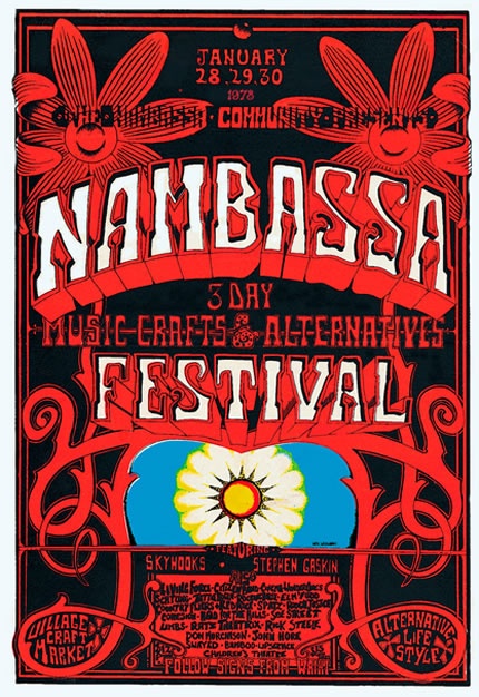 Nambassa festival poster, 1978