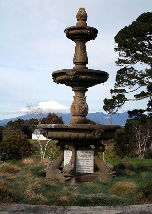 New Plymouth South African War memorial fountain