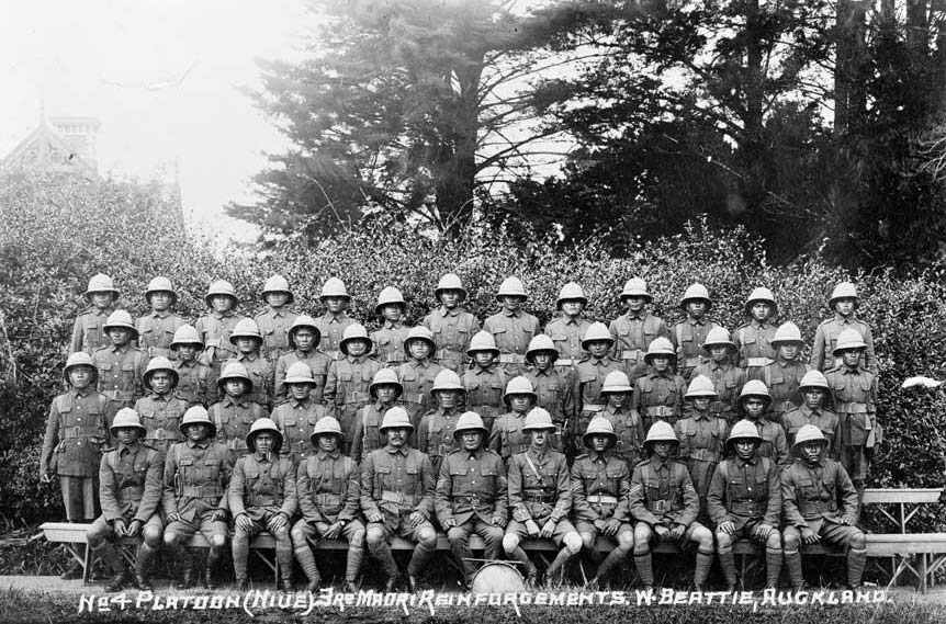 Niuean soldiers of 3rd Maori Reinforcements