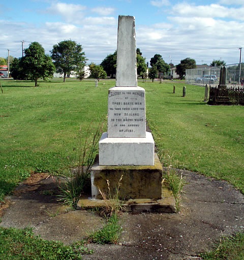 Ōpotiki NZ Wars memorials