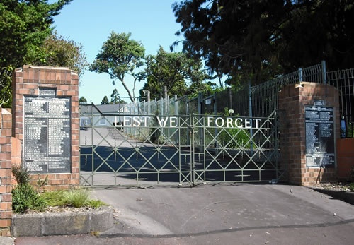 Oratia School First World War memorial