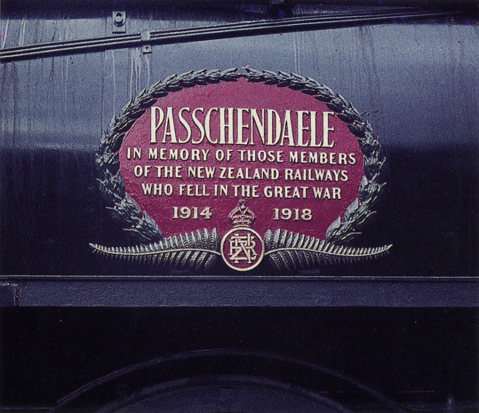 Passchendaele's memorial plate
