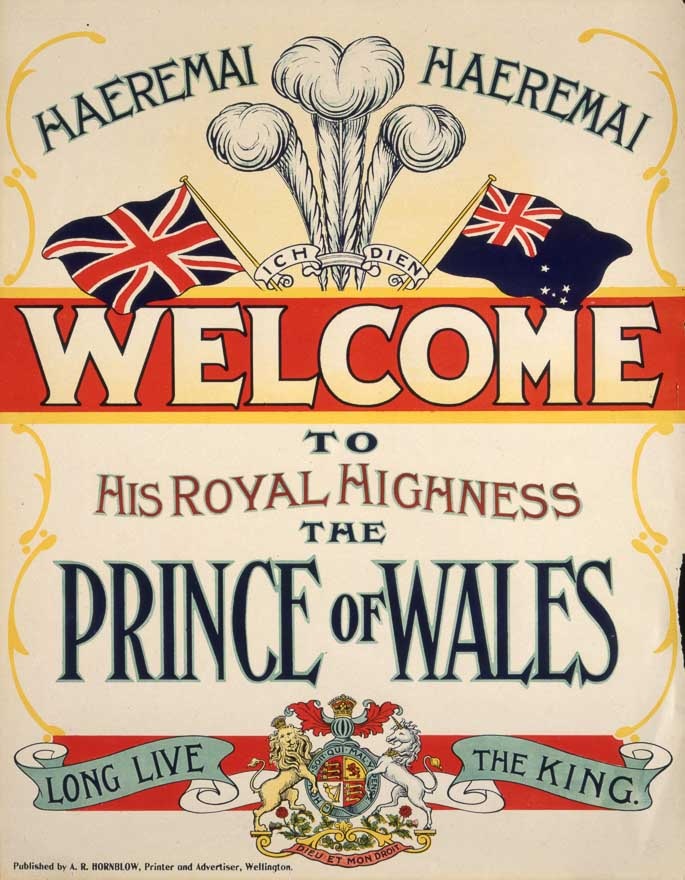 Prince of Wales welcome poster