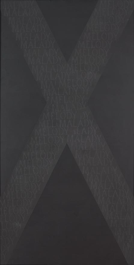 Black painting XV by Ralph Hotere