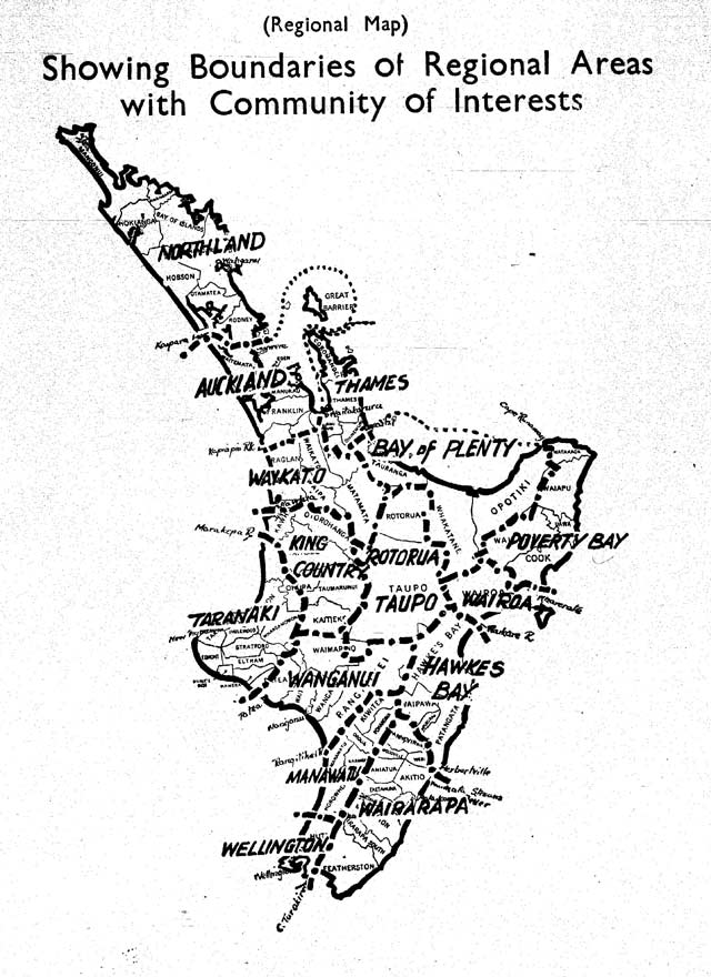 New Zealand Legion provincial boundaries maps