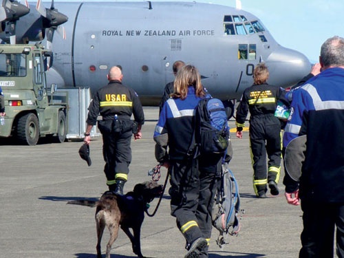 RNZAF flight after Christchurch earthquake