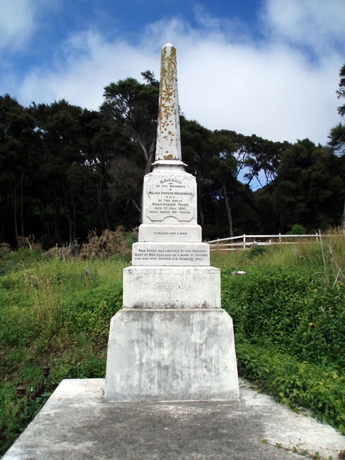 Rapata Wahawaha NZ Wars memorial