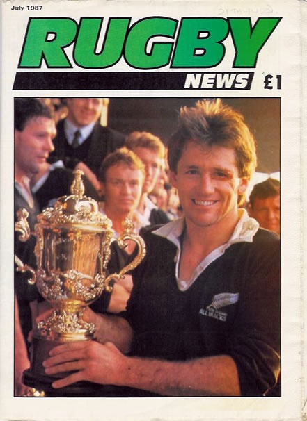 Rugby News world cup cover, July 1987