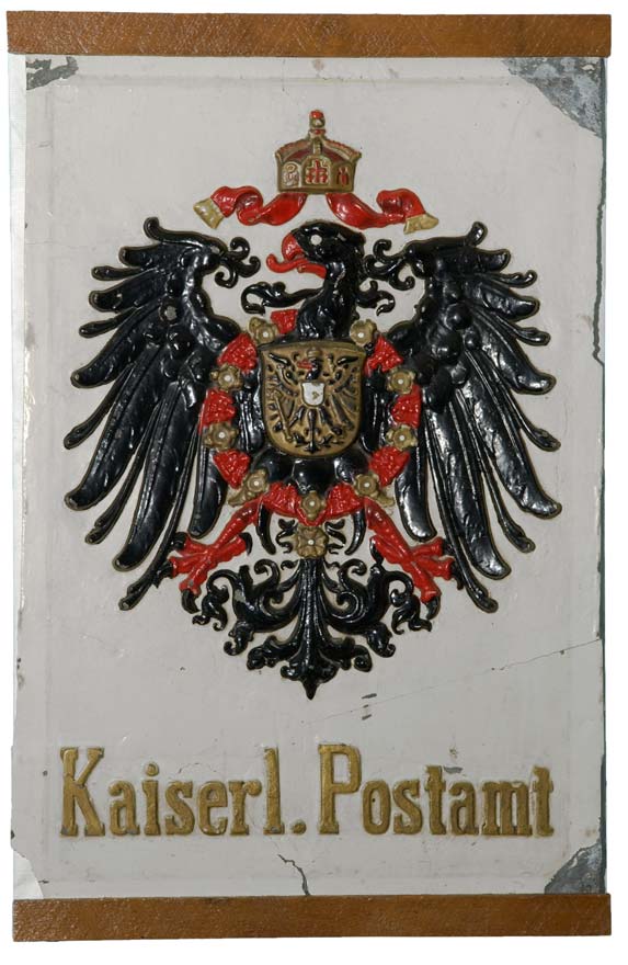 German postal sign