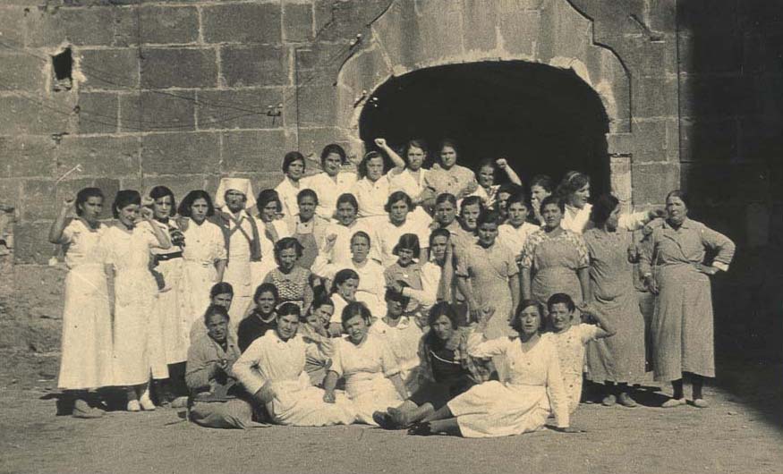 Women staff at hospital in Huete, Spain