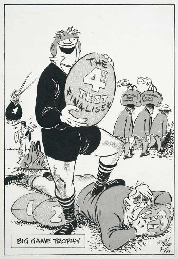 Cartoon from 1965 Springboks series