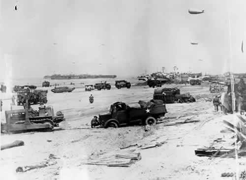 Sword Beach the day after D-Day