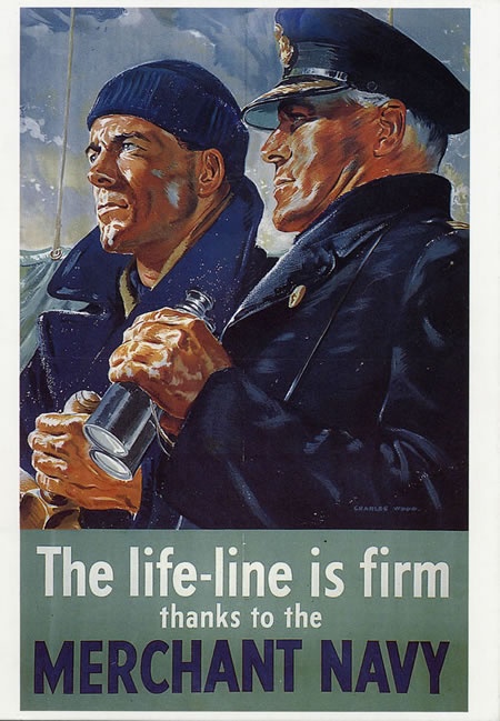 Merchant Navy propaganda poster