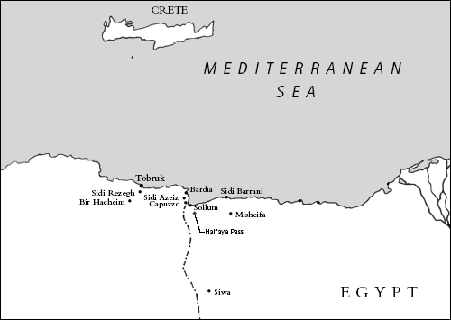 Tobruk campaign map, 1941-1942