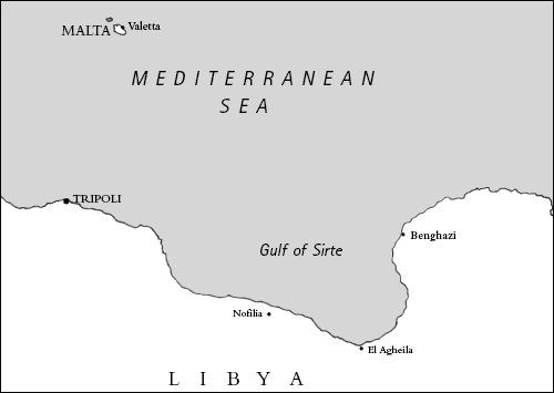 Libyan campaign map, 1940-1943