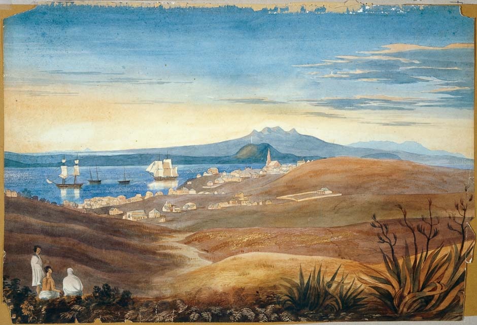 Painting of Auckland, 1843