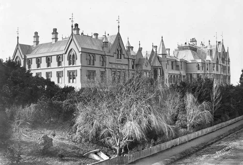 The parliamentary precinct from Sydney Street, about 1880