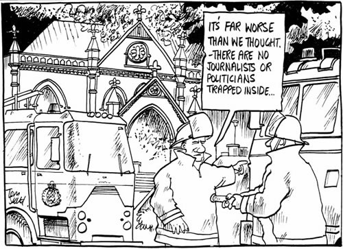 Tom Scott parliamentary cartoon, 1992