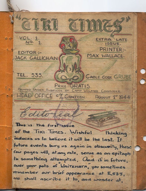 The 'Tiki Times', POW newspaper