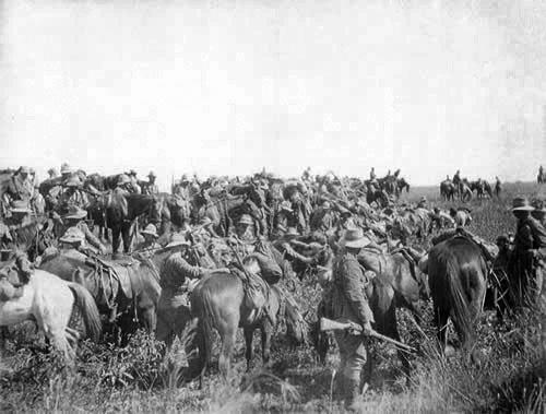 Packing up camp during South African War