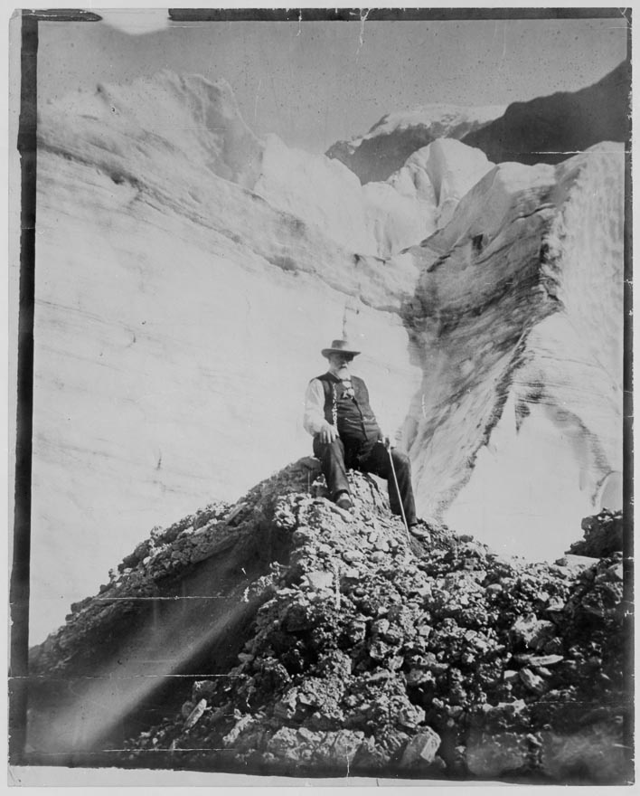 Premier Richard Seddon on Franz Josef Glacier 