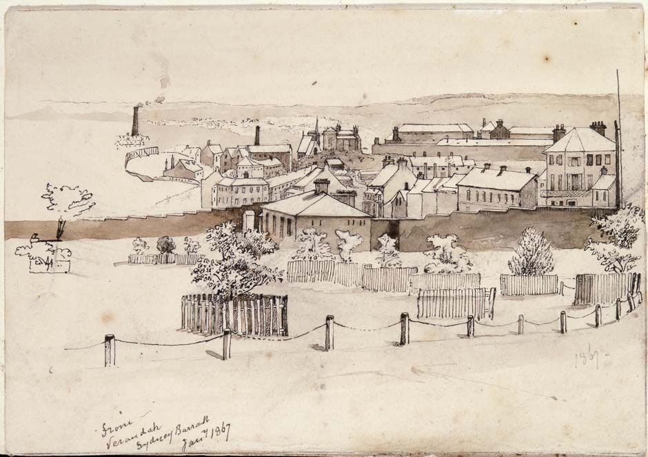 Sydney barracks, 1867
