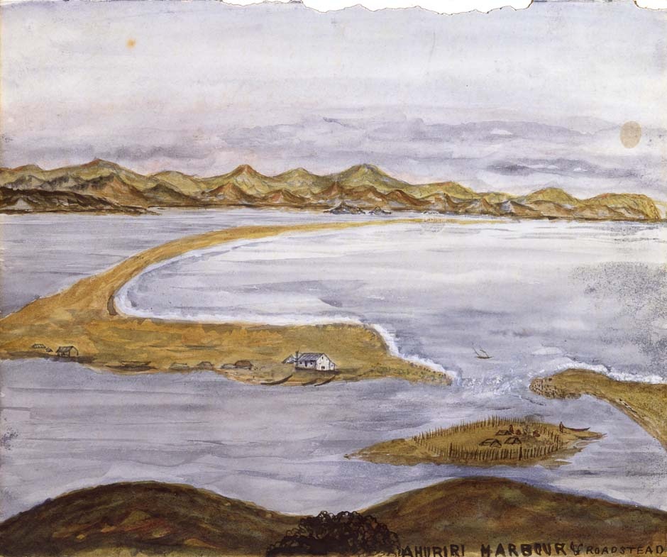 Ahuriri Harbour in 1850s
