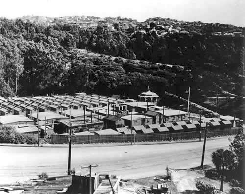 US forces camp in Central Park, Wellington