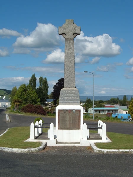 Taumarunui First World War memorial 