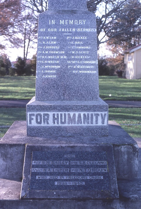 Gordonton First World War memorial