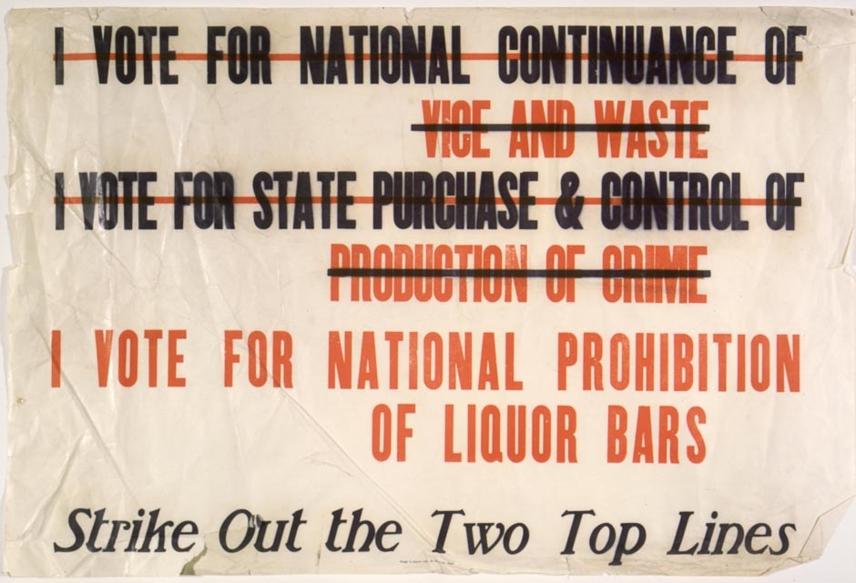 NZ Alliance prohibition poster
