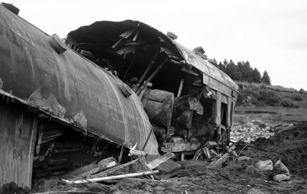 Wreckage of Car Z - Tangiwai disaster