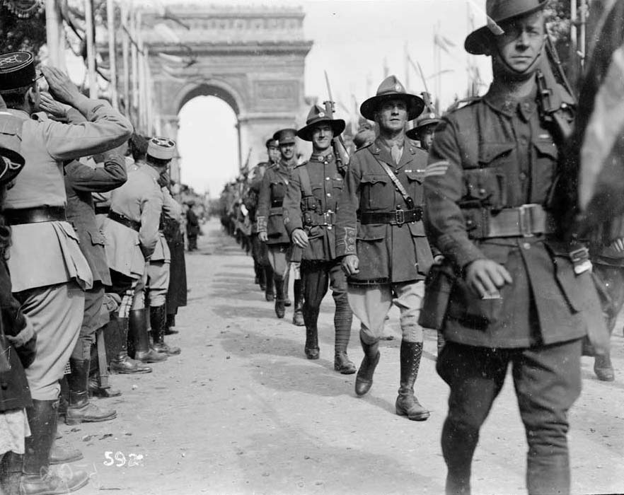 Victory parade in Paris, 14 July 1919