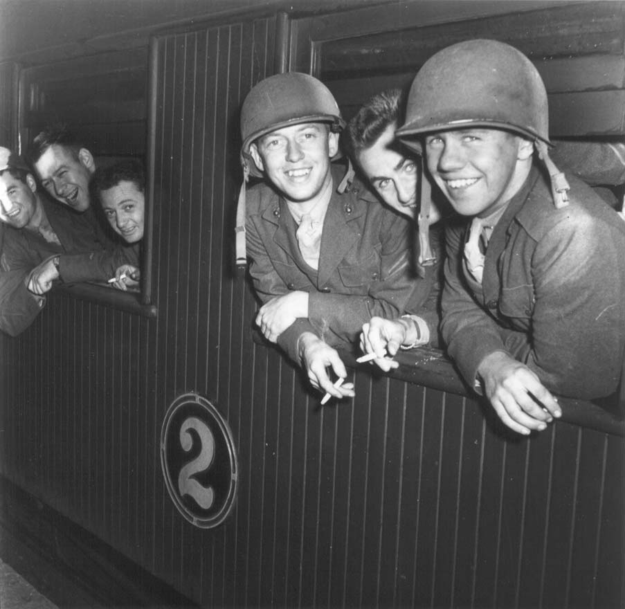 US Marines arriving at Wellington, 1942