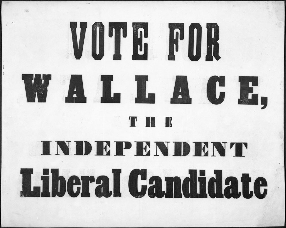 'Liberal' candidate's poster, 1853