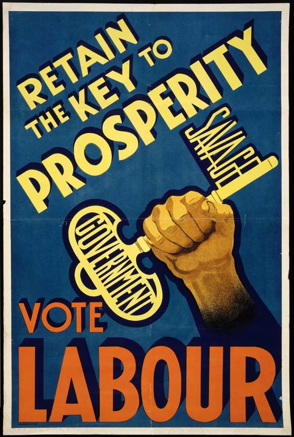 Labour Party poster, 1938