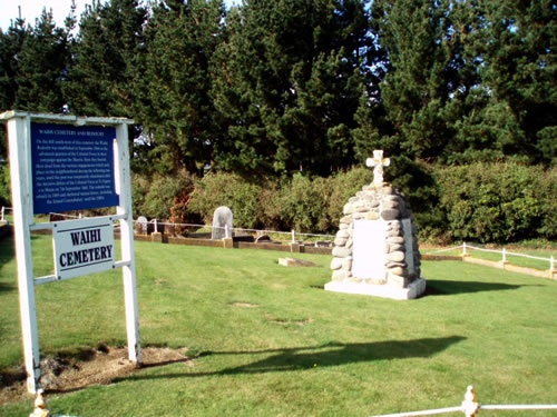 Waihi NZ Wars memorial cairn