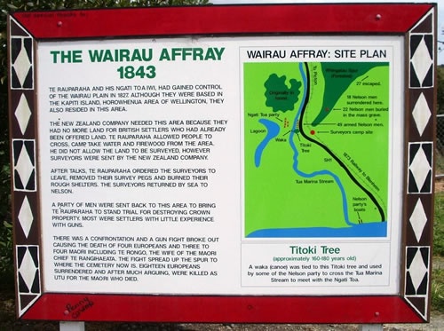 Wairau incident map