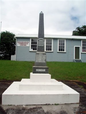 Whangarata First World War memorial