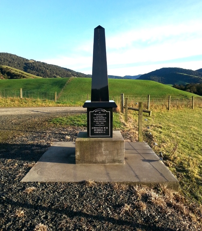 Kahuika war memorial