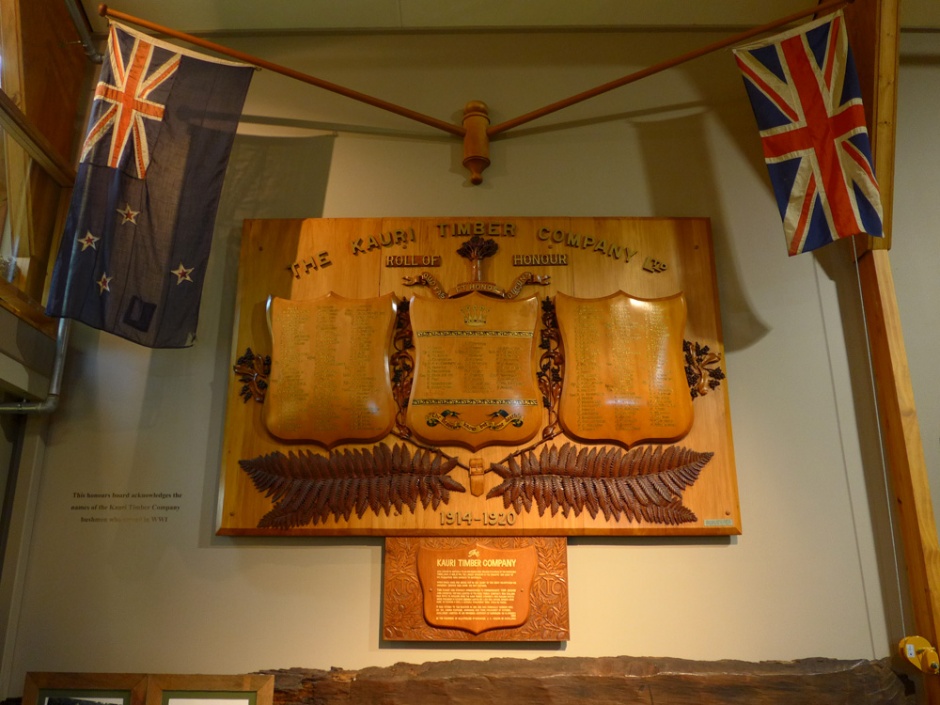 Matakohe Kauri Museum rolls of honour