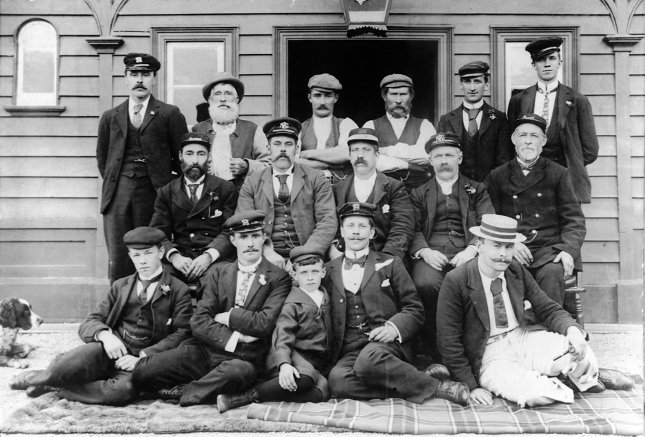 Kingston railway staff and their moustaches