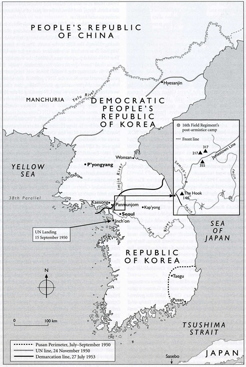 Korean War map